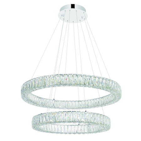 Cwi Lighting Madeline LED Chandelier With Chrome Finish 1044P32-601-R-2C-B
